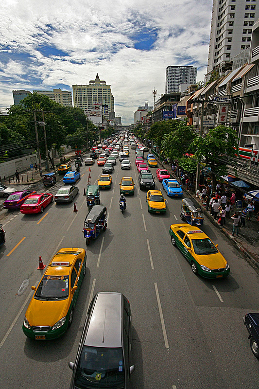Traffico cittadino a Bangkok