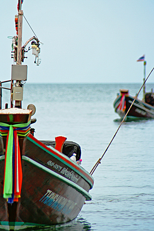 Barche ormeggiate a Koh Phangan